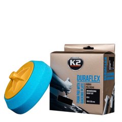 Губка полировальная жесткая для лакокрасочных покрытий DURAFLEX 150х50mm голубая L641 K20547 K2