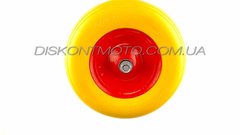 Колесо 4,00 -6 TL (безкамерні, вісь D-16мм ) (силікон, жовте) ELIT