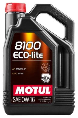 Масло моторное 5L 8100 ECO-LITE SAE 0W16 100% синтетическое ,энергосберегающее MTL 841051 / 110379