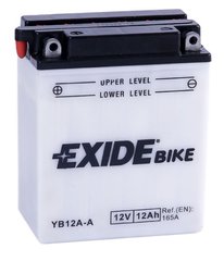 Акумулятор мото 12Ah (165A) 12V EXIDE EB12A-A (YB12A-A)