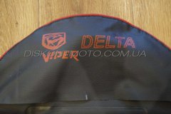 Чехол сиденья Delta (мопед Дельта ,комплект) (EURO, надпись, отбивка с кантом) IGR
