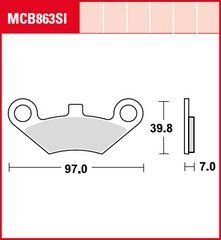 Колодки гальмівні ATV CF MOTO CF 800 X-8 Terralander ,CF 500-3 U Force Rancher TRW MCB863SI