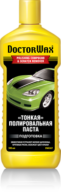Паста полірувальна "Тонка" паста для дрібних подряпин 300 мл поліроль DW8307 Doctor Wax