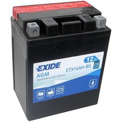 Аккумулятор 12 А/ч 12V 210A AGM АКБ EXIDE ETX14AH-BS = YTX14AH-BS