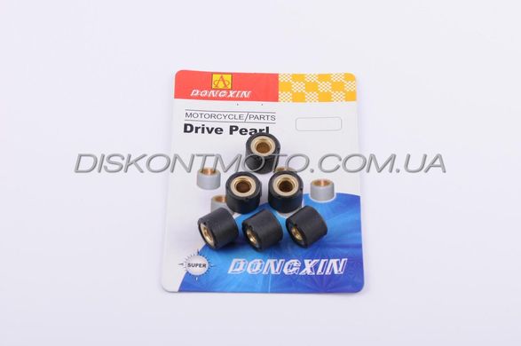 Ролики вариатора Honda 16*13мм 10г 139QMB ,GY6-50 (черные) DONGXIN