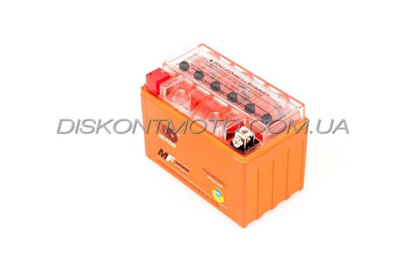 Аккумулятор 12v 9ah гелевый (152x88x106, оранжевый, YTX9-BS) OUTDO