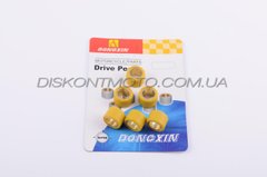 Ролики вариатора Suzuki 17*12 6,5г (желтые) DONGXIN