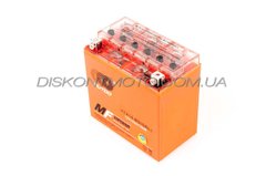 Аккумулятор АКБ 12V 12А гелевый (150.6x87.5x146.4, оранжевый, YTX 14-BS) OUTDO