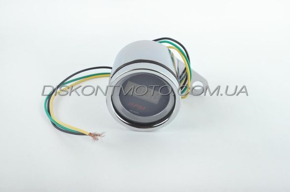 Тахометр виносний універсальний (цифровий, хром) (mod:MY-170)