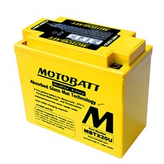 Аккумулятор мото 21 А/ч 12V AGM (310A) АКБ MOTOBATT MB MBTX20U = YTX20BS,12N163A,GT16L-BS,CTX19L-BS