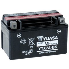 Аккумулятор 6 Ah 12V (105A) АКБ 12V AGM YUASA YTX7A-BS