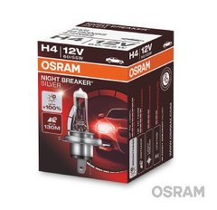 Лампа галогенна H4 / P43T 60/65W P43T 12V NIGHT BREAKER® SILVER OS 64193 NBS OSRAM