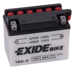 Аккумулятор 4 Ah 12V (кислотный) EXIDE YB4L-B АКБ (EB4L-B)