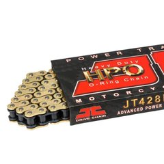 Приводний ланцюг трансмісії 428-124 O-Ring Gold "JT SPROCKETS" JTC428HPOGB124SL