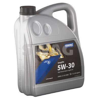 Олива моторна SAE 5W30 Longlife 5L синтетична SWAG SW 15932943 (Німеччина)