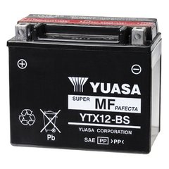 Аккумулятор мото 10 Ah 12V AGM (180A) YUASA YTX12-BS