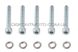 Болты крышки вариатора Honda DIO AF 18/27 (шестигранный шлиц, 5шт) SHUK
